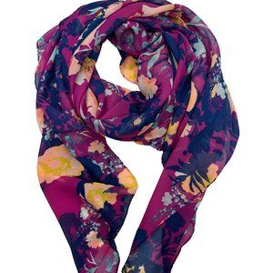 Square Floral Scarf